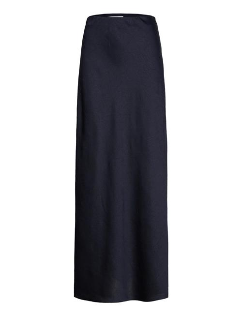 Ywa Creased Satin Maxi Skirt Dante6 Navy