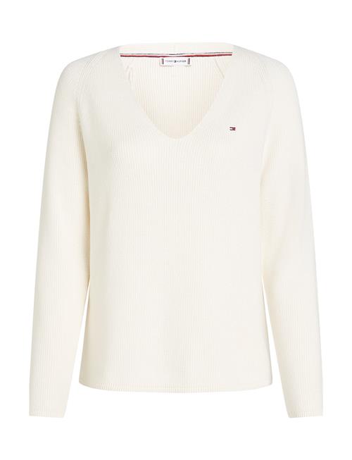 Tommy Hilfiger Co Cardi Stitch V-Nk Ls Tommy Hilfiger White