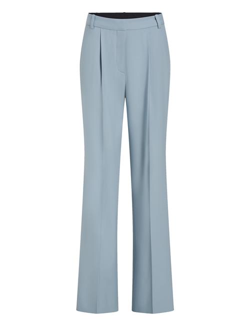 Calvin Klein Stretch Wool Wide Leg Pant Calvin Klein Blue