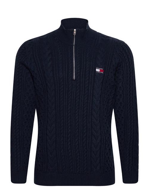 Tjm Reg Cable S Flag 1/4 Zip Tommy Jeans Navy