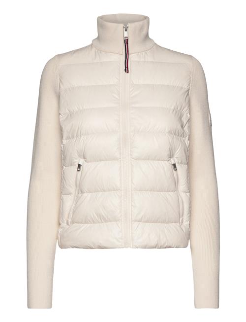 Tommy Hilfiger Lw Down Feminine Gloss Knit Jkt Tommy Hilfiger Cream