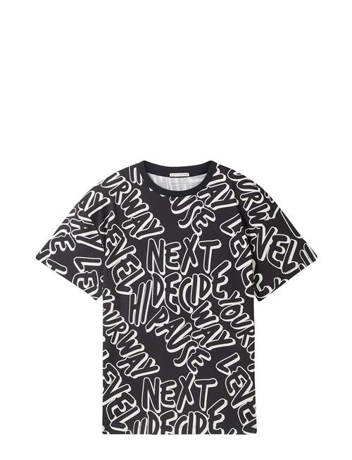 Tom Tailor Over Printed T-Shirt Tom Tailor Black