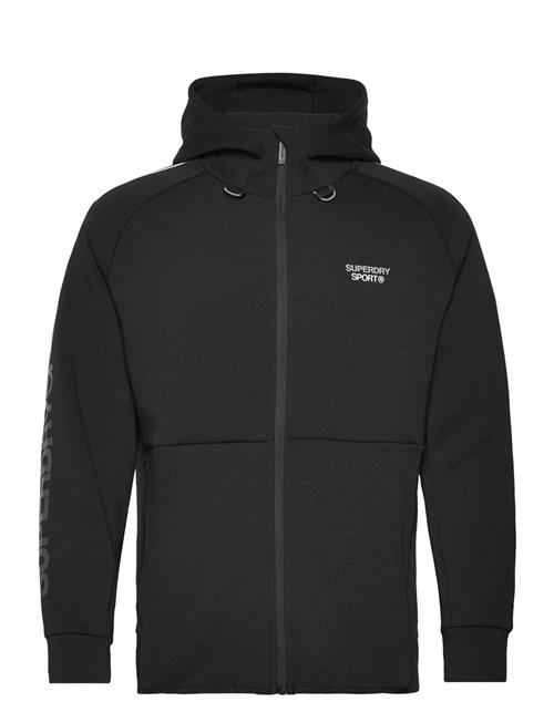 Sport Tech Logo Loose Zip Hood Superdry Sport Black