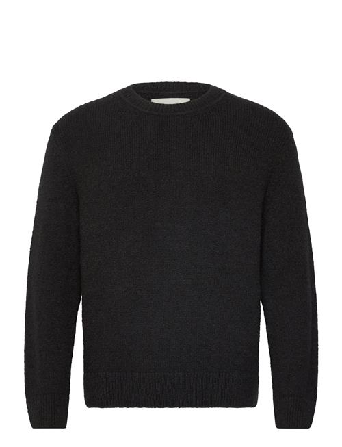 Relaxed Plain Boucle C-Neck GANT Black