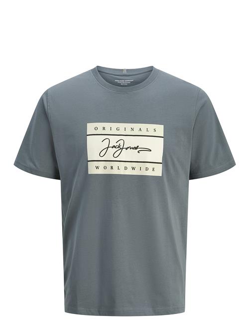 Jack & Jones Jorfrederiksberg Boxscript Tee Ss Sn Jnr Jack & J S Blue