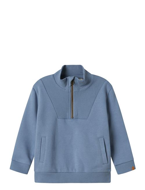 Lil'Atelier Nmmilondon Rio Ls Half Zip Sweat Lil Lil'Atelier Blue