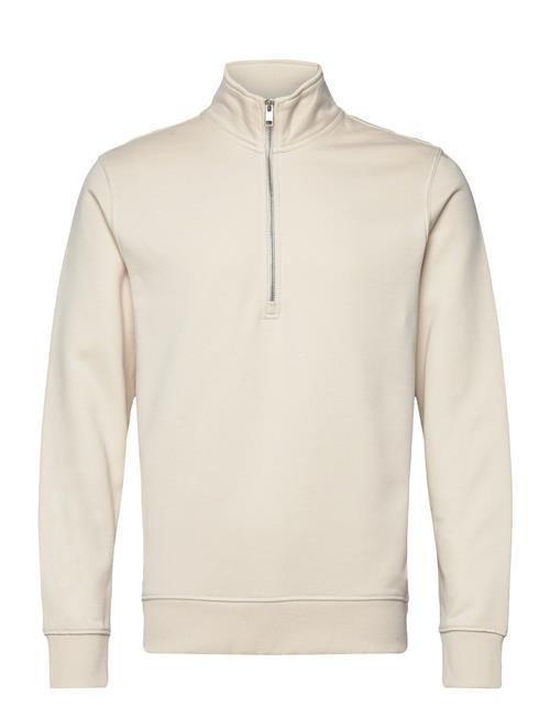 Brushed Zip-Up Sweatshirt Regular Fit Mango Cream