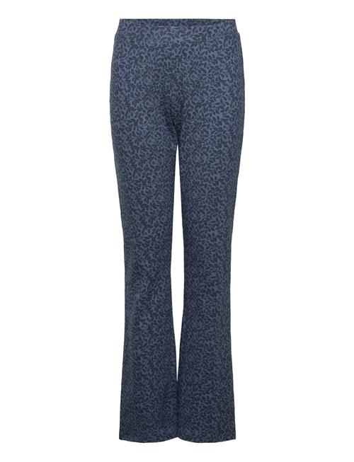 Mango Printed Flared Leggings Mango Navy