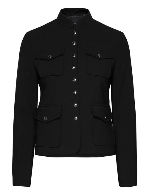 Jacket Pockets With Button Detail Mango Black