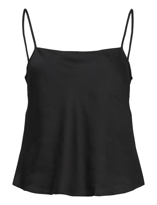 Mango Satin Top With Thin Straps Mango Black