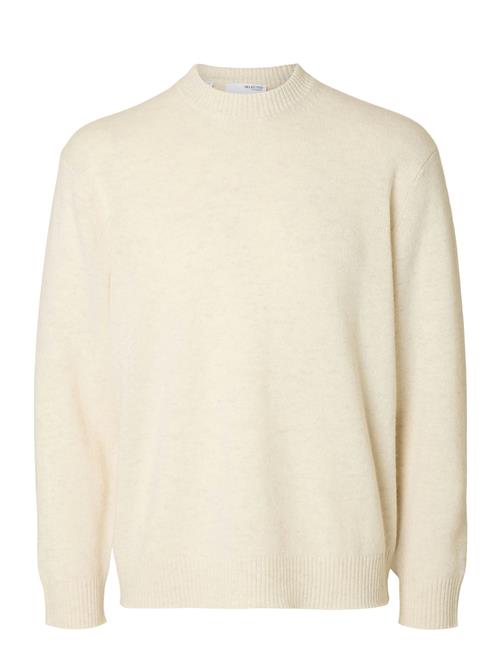 Slhreuben Ls Knit Relaxed Crew Neck Selected Cream