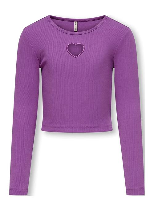 Kids Only Kognessa Life Ls Contrast Cutout Top Jrs Kids Only Purple