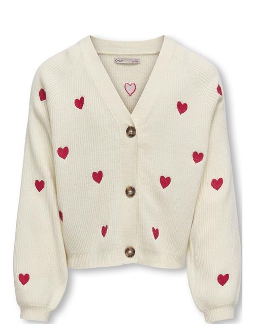 Kids Only Kogdana Life Ls Heart Vneck Cardigan Knt Kids Only Cream