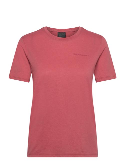 Peak Performance W Explore Graphic Tee Peak Performance Red