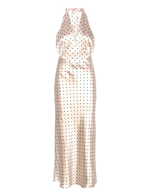 Bardot Citron Polka Dot Midi Dress Bardot Cream