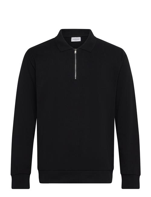 Jersey Pique W Zip L/S Lindbergh Black