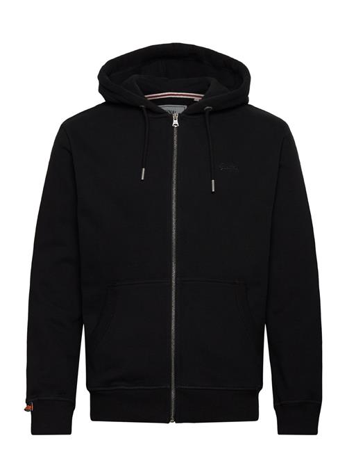 Essential Logo Zip Hoodie Hb Superdry Black