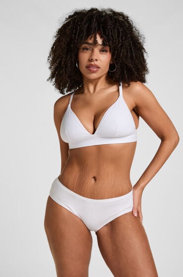 Hunkemöller Af bomuld Kira brasiliansk trusse Hvid