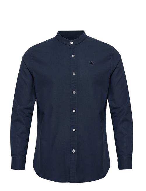 Oxford Mao Stretch L/S Clean Cut Copenhagen Blue