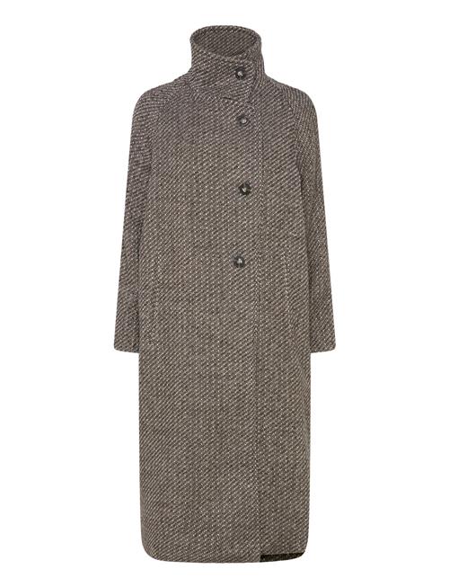 Fawnsz Long Coat Outerwear Saint Tropez Grey