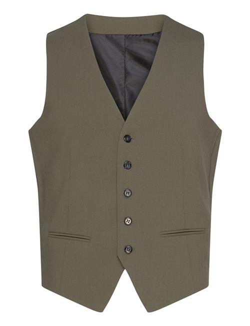 Lindbergh Mens Waistcoat For Suit Lindbergh Green