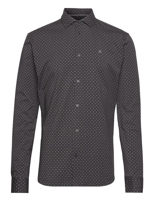 Clean Cut Copenhagen Clean Formal Aop Stretch Shirt Ls Clean Cut Copenhagen Grey