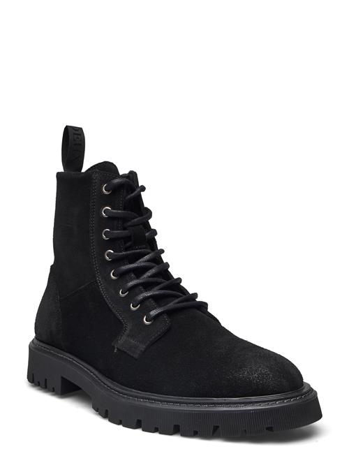 Les Deux Tatum Suede Lace-Up Boot Les Deux Black