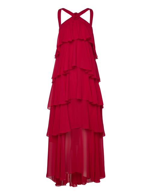 Vero Moda Vmfelicia Sl Ruffle Maxi Dress Exp Vero Moda Red