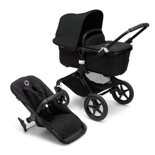 Bugaboo Fox 3 Complete Klapvogn Black/Midnight Black | Sort | 0-3