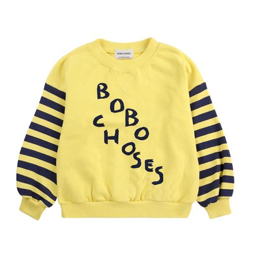 Bobo Choses Diagonal Bobo Choses Sweatshirt Light Yellow | Gul | 10-11 years