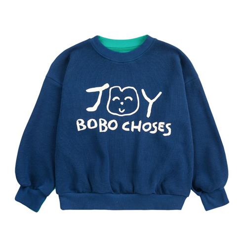 Bobo Choses Smiling Sweatshirt Navy Blue | Marine blå | 6-7 years