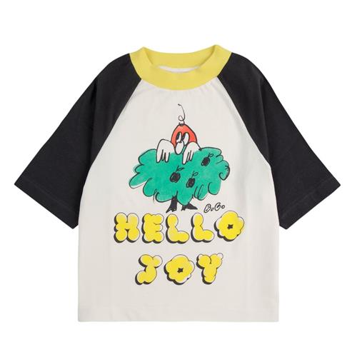 Bobo Choses Hello Joy Ranglan T-shirt Med Ærmer Offwhite |  | 4-5 years