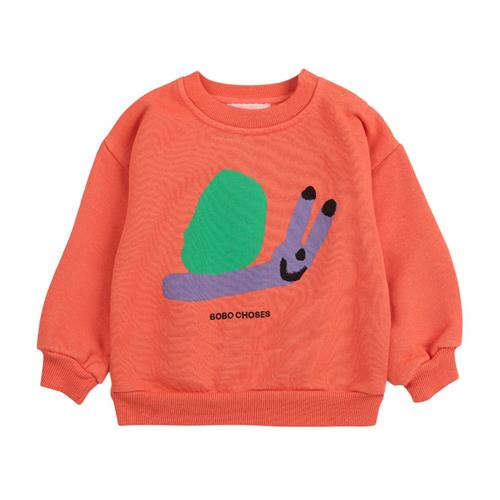 Bobo Choses Funny Snail Baby Sweatshirt Red | Rød | 12 months