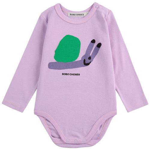 Bobo Choses Funny Snail Baby Body Lavender | Lilla | 18 months