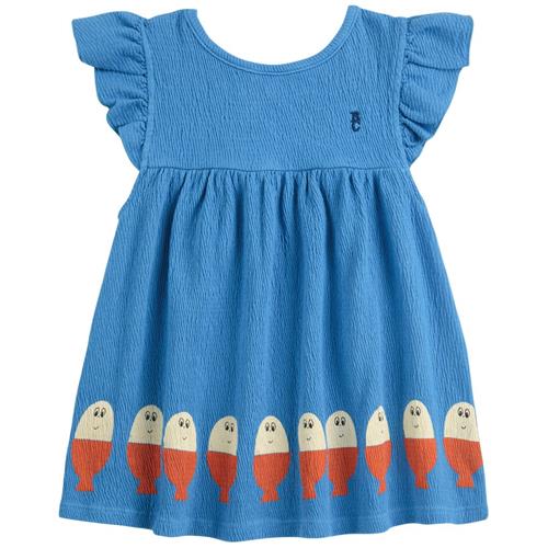 Bobo Choses Morning Egg Baby Kjole Med Flæser Blue | Blå | 12 months