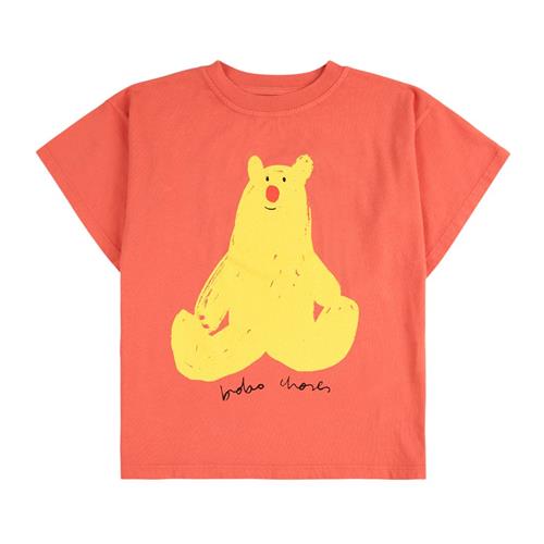 Bobo Choses Hug Me Bear T-shirt Red | Rød | 8-9 years