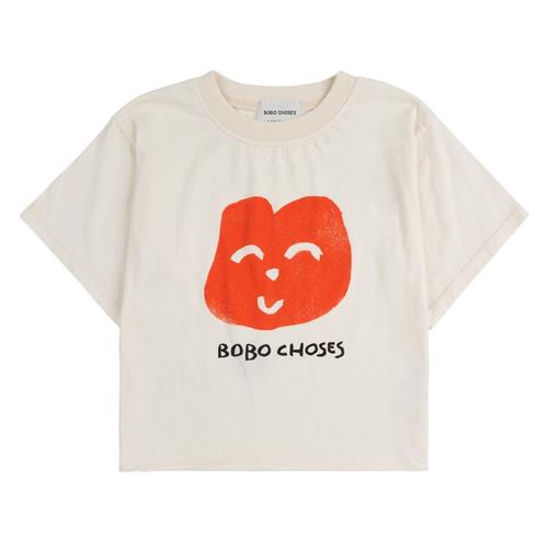 Bobo Choses Joyful Face T-shirt Offwhite |  | 2-3 years