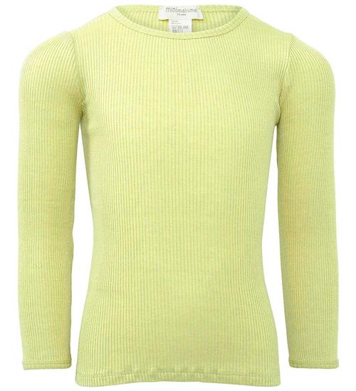 Minimalisma Bluse - Rib - Silke/Bomuld - Bergen - Lime