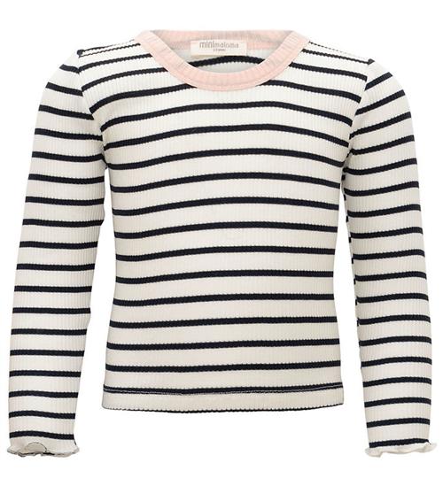 Minimalisma Bluse - Rib - Silke/Bomuld - Bardot - Sailor