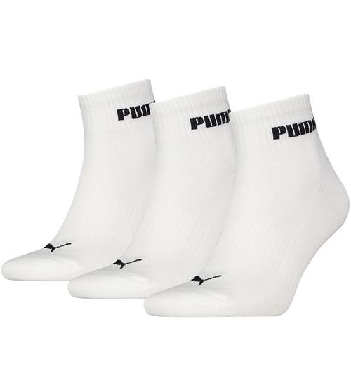 Puma Ankelstrømper - 3-pak - Quarter - Hvid