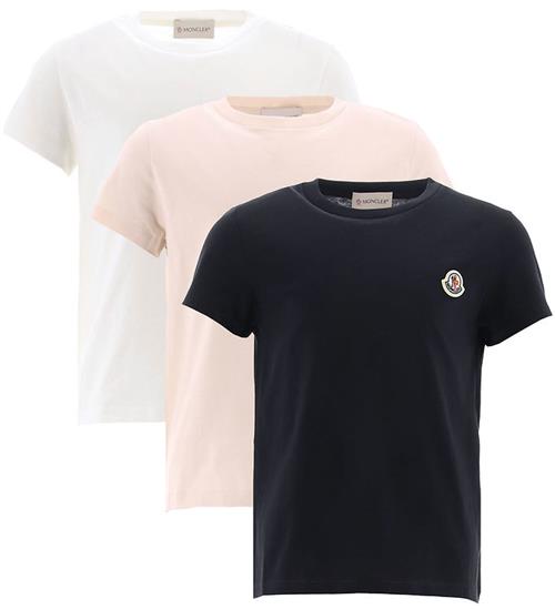 Moncler T-shirts - 3-pak - Sort/Hvid/Rosa