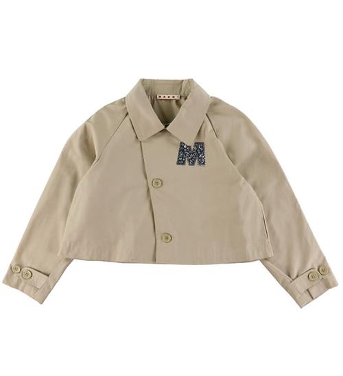 Marni Jakke - Cropped - Sand Beige m. Similisten