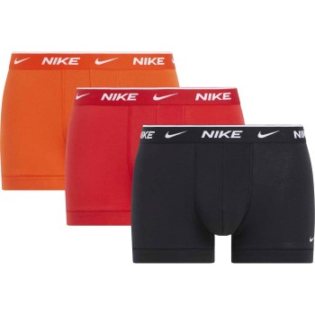 Nike 3P Everyday Essentials Cotton Stretch Trunk Orange/Rød bomuld Large Herre