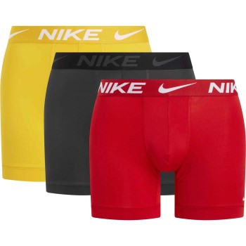 Nike 3P Everyday Essentials Micro Boxer Brief Rød/Gul polyester Small Herre