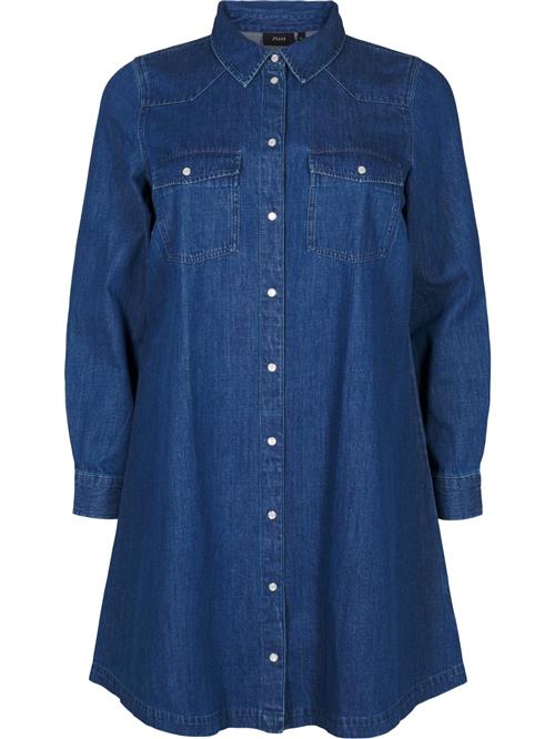 Zizzi Kjole  blue denim