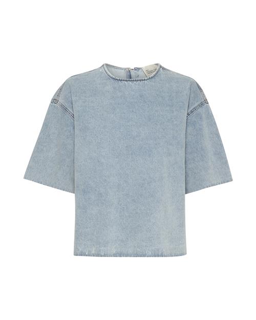 My Essential Wardrobe Oversized bluse  blå-meleret