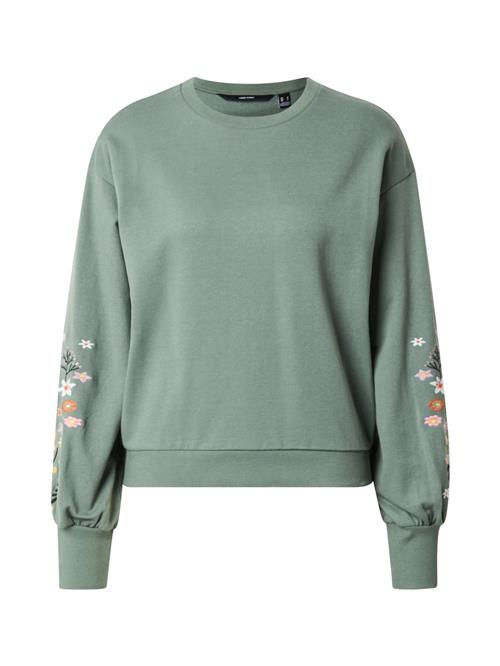 VERO MODA Sweatshirt 'VMSELIN'  grøn / orange / pink / hvid