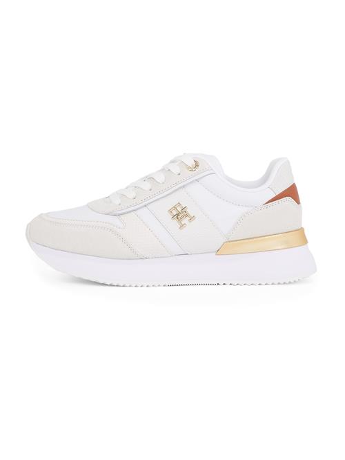 TOMMY HILFIGER Sneaker low  kit / brun / guld / hvid