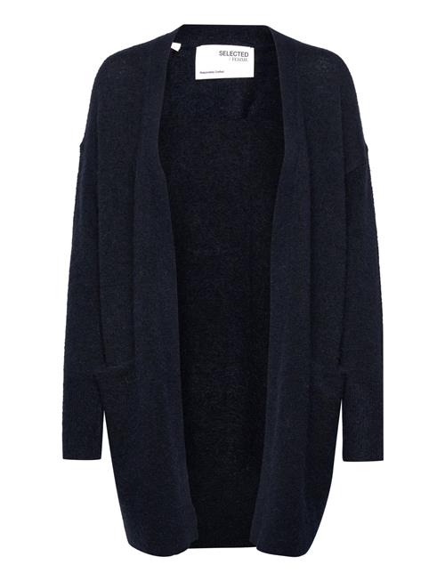 Slflulu New Ls Knit Long Cardigan B Noos Selected Femme Navy