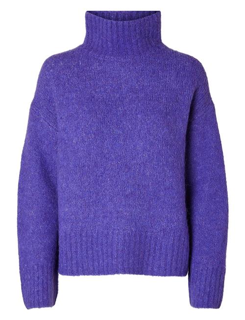 Selected Femme Slfgabella Ls Knit High-Neck Noos Selected Femme Purple